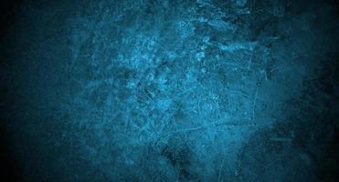 Blue concrete scary for background. Dark blue wall halloween background concept. Horror cement texture photo