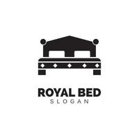 Bed icon, Furniture Vector illustration, flat design.