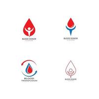 Human Blood logo template vector icon illustration design