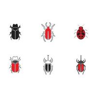 bug vector illustration icon design template