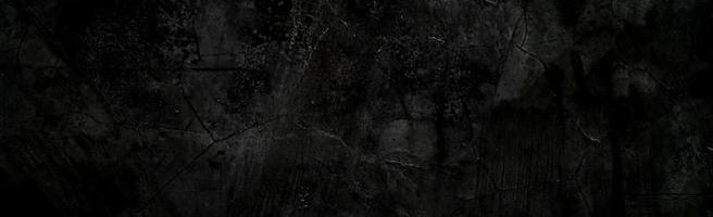 Black wall scary or dark gray rough grainy stone texture background. Black concrete for background. photo