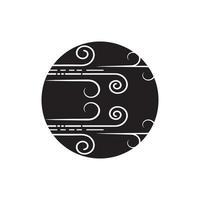 Wind vector icon design illustration template