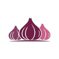 Garlic vector icon illustration design template