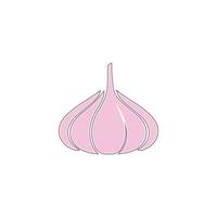 Garlic vector icon illustration design template