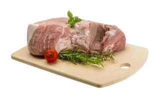 Raw pork meat photo