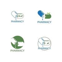 Pharmacy icon , Herbal pharmacy symbol ,  Pestle and Mortar vector illustration design template