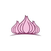 Garlic vector icon illustration design template