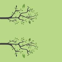 Vector branch , Hand drawn illustration of tree branch design template