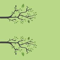 Vector branch , Hand drawn illustration of tree branch design template