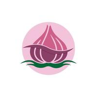 Garlic vector icon illustration design template