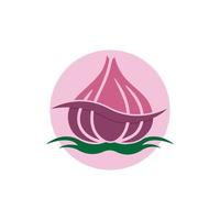 Garlic vector icon illustration design template