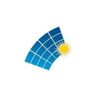 plantilla de diseño de ilustración de icono de vector de energía solar