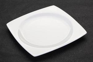 Empty white plate photo