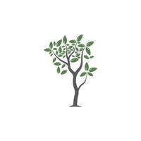 Tree Vector ,hand drawn,  illustration of  Olive tree vector design template