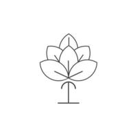 Beauty Cotton flower vector , Simple  icon Cotton flower template symbol nature