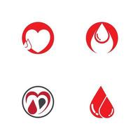 Human Blood logo template vector icon illustration design