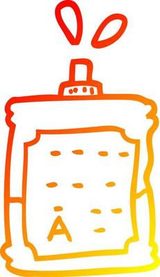warm gradient line drawing cartoon blood bags