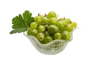 Gooseberry isolated on white background photo