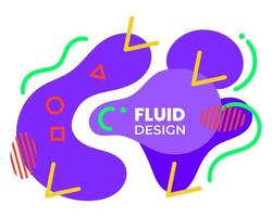 diseño fluido de color púrpura digital con bonitas líneas en v. adecuado para el fondo vector