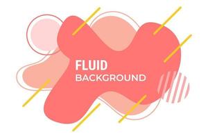 Red color liquid background with nice yellow outline vector