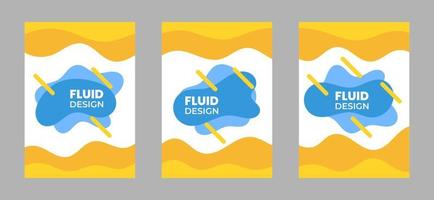 Fluid design in blue color in the middle with zigzag lines vector