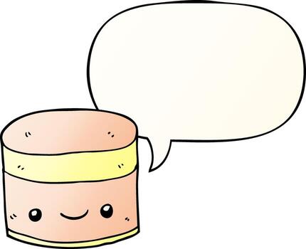 Layer 174 and speech bubble in smooth gradient style vector