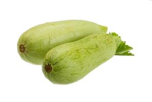 Zucchini isolated on white background photo