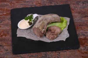 Gurmet pork tongue snack photo