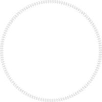 Round frame of black-and white cute vertical branches. Isolated nature frame on white background for your design. vector