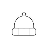 Hat, Accessory, Fashion Thin Line Icon Vector Illustration Logo Template. Suitable For Many Purposes.