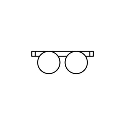 Glasses, Sunglasses, Eyeglasses, Spectacles Thin Line Icon Vector Illustration Logo Template. Suitable For Many Purposes.