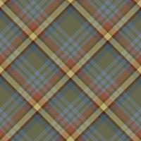 Seamless pattern in creative dark swamp green, blue, yellow, red and grey colors for plaid, fabric, textile, clothes, tablecloth and other things. Vector image. 2