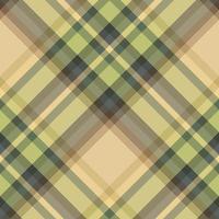 Seamless pattern in cozy beige, green, grey and brown colors for plaid, fabric, textile, clothes, tablecloth and other things. Vector image. 2