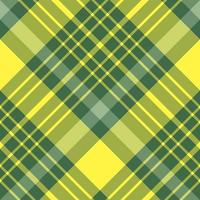 patrón impecable en colores verde y amarillo brillante asombrosos para tela escocesa, tela, textil, ropa, mantel y otras cosas. imagen vectorial 2 vector