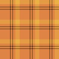 Seamless pattern in creative bright orange, black and yellow colors for plaid, fabric, textile, clothes, tablecloth and other things. Vector image.