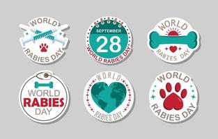 World Rabies Day Set vector