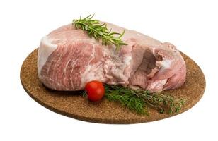 Raw pork meat photo