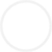 Round frame of black-and white cute vertical leaves. Isolated nature frame on white background for your design. vector