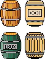 toxic barrel pixel art. Beer barrel Pixel art