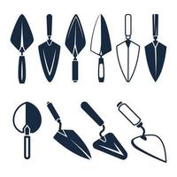 Bricklayer Trowel Vector And Clip Art Collection With Premium Vector And White Background,