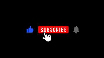 Youtube Subscribe Button Stock Video Footage for Free Download