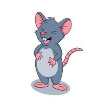 Cartoon cute mouse.Cute cartoon animal.Vector illustration vector
