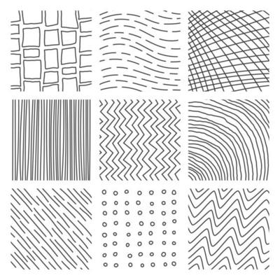 Handwritten Lines and strokes in different styles. Perfect for lettering and illustrations.