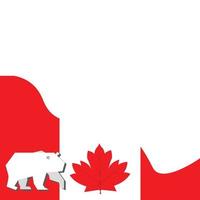 canada template copyspace vector