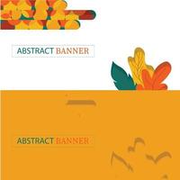 abstract banner template vector