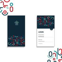 plantilla de aplicación móvil de diseño ui ux vector