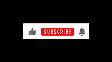 Subscribe and Reminder Button Animation on black channel. animated, background, click, internet, media, online, social, stream, streaming, video, views, youtube video