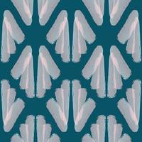 Watercolor pattern on a blue background. Seamless vector pattern with brush drawings for textiles, fabrics, wallpapers.