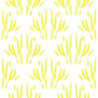 Yellow brush strokes pattern. Seamless vector pattern with brush drawings for textiles, fabrics, wallpapers.