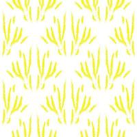 patrón de trazos de pincel amarillo. patrón vectorial transparente con dibujos de pincel para textiles, telas, papeles pintados. vector